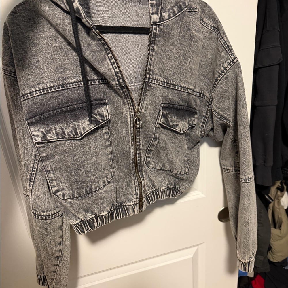 Gray Denim Women's Jacket BDG